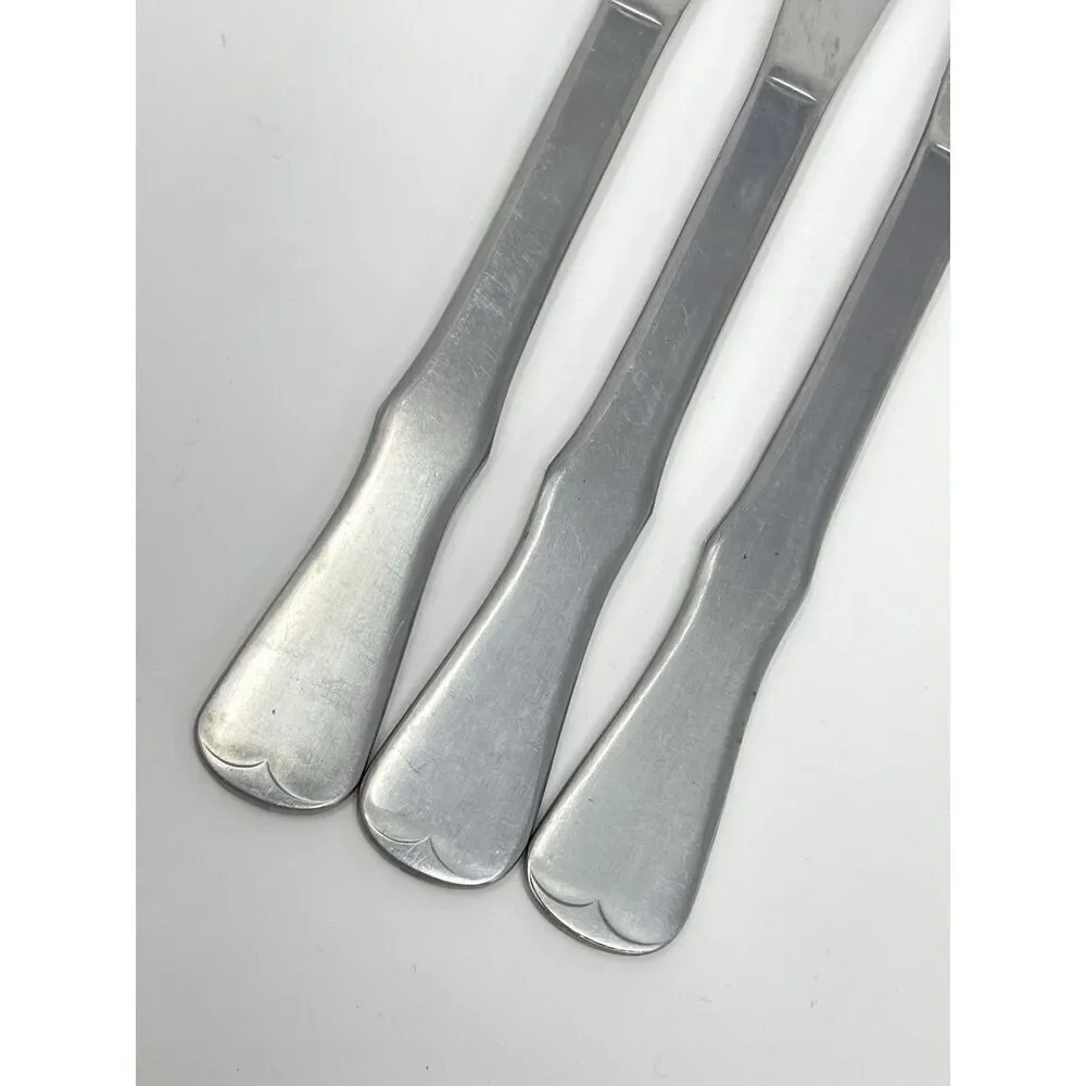 Oneida Community Patrick Henry Solid Handle Serrated Steak Knives 8.5” Set Of 3